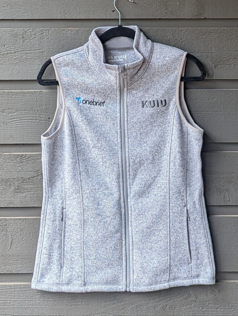 NWOT KUIU Base Camp Fleece Sweater Vest Light Heather Gray Medium